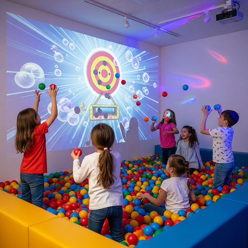 Interactieve Smashing Balls Game Projector All-in-One Machine voor pretpark voor kinderen