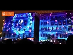 Grote buiten 3d-hologramprojector Reclame 3d-mapping show projector video machine