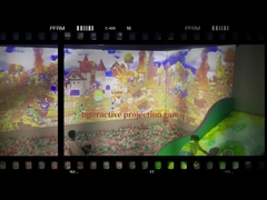 Interactieve muurprojectiespelletjes Smashing Balls Interactieve projector systeem