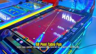 Binnenspeeltuin Coin Arcade Machine AR Elektronisch Digitaal Biljart Interactieve pooltafel Digitaal