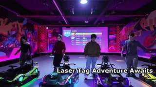 Meeslepende interactieve projectie Go-Kart Racing Game Indoor Electric Battle Kart voor pretpark