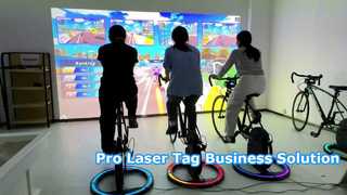 Gegamificeerd fietsen Interactief projectie Smart Fitness-systeem