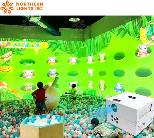 Het laatste nieuws van het bedrijf over Kinderen Indoor 3d All-in-One Interactieve Gooi Wand Projectie Gooi Ball Game