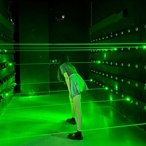 Het laatste nieuws van het bedrijf over Actieve Spelpartijapparatuur Ontsnap Interactieve Spelruimte Arena Activeren Laser Spel