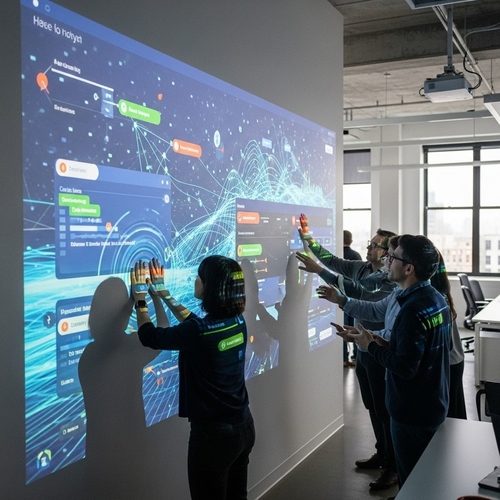 Het laatste nieuws van het bedrijf over 2025 Ultieme Kopersgids: Hoe u het Perfecte Interactieve Projectiemuur Systeem Kiest