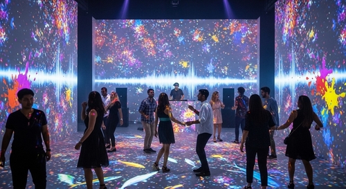 Het laatste nieuws van het bedrijf over Verlicht uw evenement met interactieve projectie: Nieuwe ideeën voor bruiloften, feesten en tentoonstellingen
