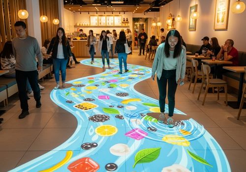 Het laatste nieuws van het bedrijf over 3 Steps to Turn Your Store into a Social-Media Magnet: How Interactive Floor Projection Becomes Your Customer Magnet