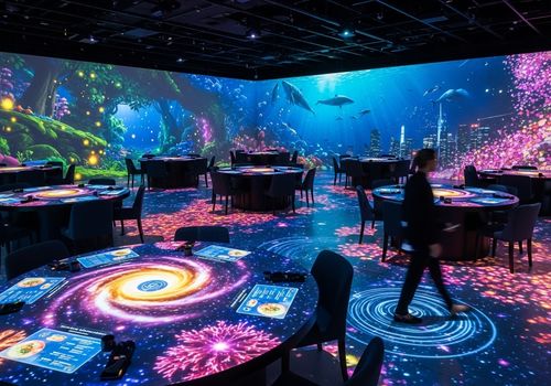 Het laatste nieuws van het bedrijf over De meest populaire restaurant interactieve projectie oplossing in 2025