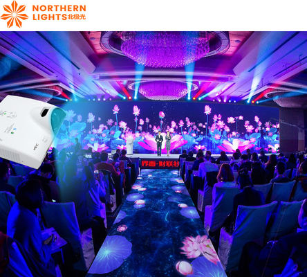 Goede prijs 20 kanalen 3D muurprojectie meeslepend restaurant 5200 lumens 1920*1200 online