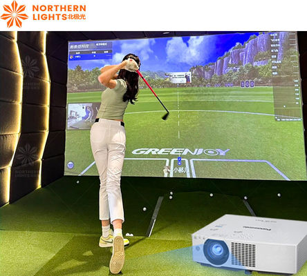 Goede prijs 3d-projectie Indoor Infrarood Inductie Golf Simulatie Trainer Golf Simulator online