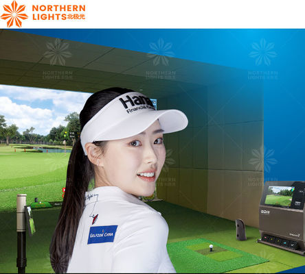 Goede prijs Indoor Golf Simulator Interactieve projectie Ar Golf Game Met Golf Simulator Scherm online