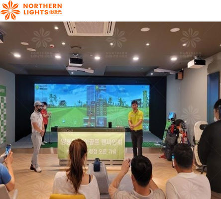 Goede prijs Professionele Indoor Golf Simulator 3D Golf Simulator Interactieve Projectie Spel online