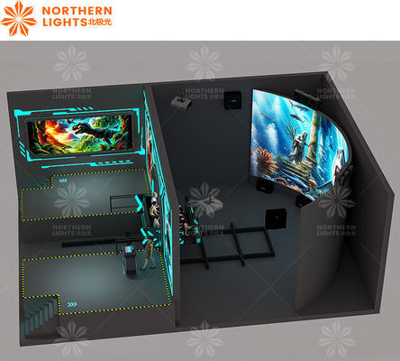 Goede prijs Indoor Immersive Track Cinema Gekrompen Naakt Oog 3D Projectie Scherm online
