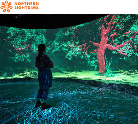 Goede prijs Moderne luxe meeslepende interactieve muur / vloer laser projectie voor tentoonstelling online