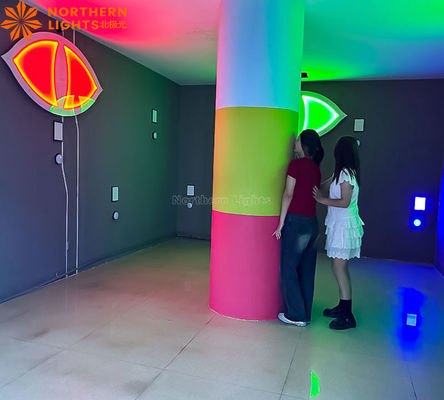 Goede prijs Interactieve verstoppen druk licht activeren spel LED Groen Rood Team werk Game Room Evil Eye online