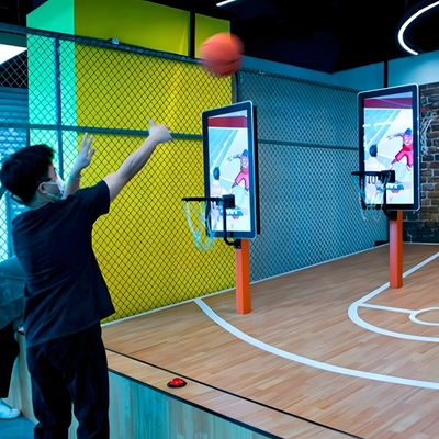 Goede prijs Metal Indoor Game Opvouwbare Arcade Basketball Game Machine online