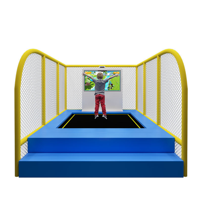 Goede prijs Indoor 55 inch All-in-one Kinect Scherm Interactieve Spellen Trampoline Park Kids Speelplaats Springen AR Trampoline voor Kinderen online