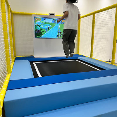Goede prijs Interactive Indoor Metal HD Screen Trampoline Park for Kids School-Accommodating Kinect Sensor Jumping Ar Shopping Malls online