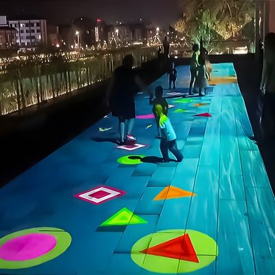 Goede prijs Op maat gemaakte volledig gekleurde outdoor Magic Interactive Floor Projector Solution online