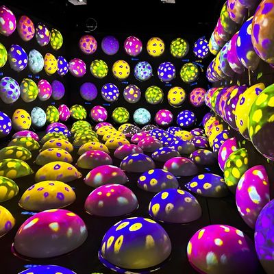 Goede prijs Vermaakpark Indoor Kleurrijk Bouncy Ball Game Interactieve Jumping Ball Projectie online