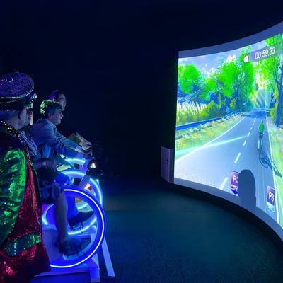 Goede prijs Dynamische Racing Interactieve Projectie Spel Buiten Interactieve Fiets Spel online