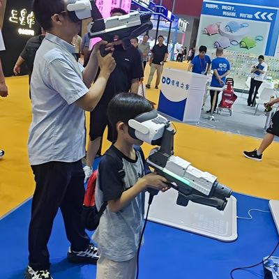 Goede prijs Virtual Reality Shooting Game Simulator Spelers Game 9d VR Ruimteapparatuur Voor pretpark online