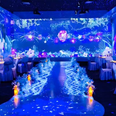Goede prijs 20 kanalen 3D muurprojectie meeslepend restaurant 5200 lumens 1920*1200 online