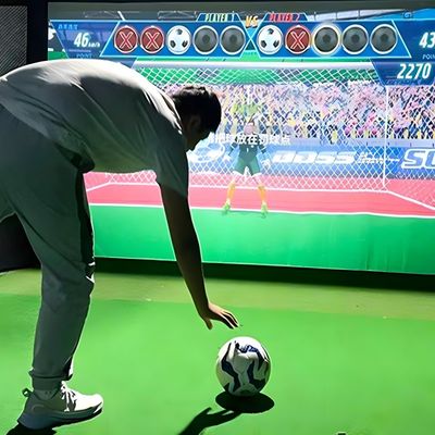 Goede prijs Indoor Games Robot Goalkeeper Shooting Game Intelligent Interactief Voetbal online