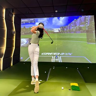 Goede prijs 3d-projectie Indoor Infrarood Inductie Golf Simulatie Trainer Golf Simulator online