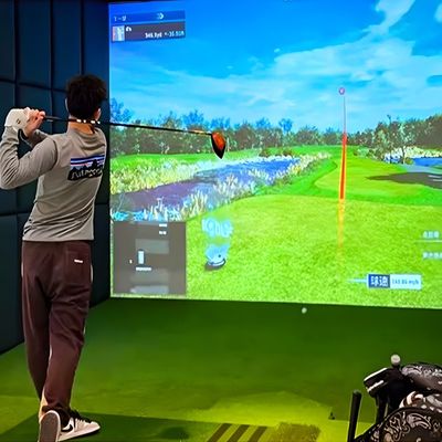 Goede prijs Realistische Sport Ar Golf Simulator Interactieve Golf Projectie Muur Golf Simulator online