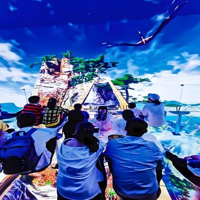 Goede prijs Custom Indoor 3d Multi Large Screen Immersive Hanging Glass Theater Ervaring online