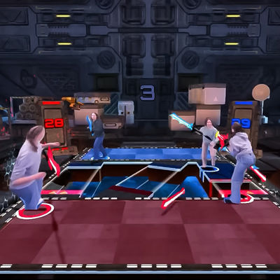 Goede prijs AR Interactieve Projector Games Laser zwaard Duel Immersive kamer speeltuin online