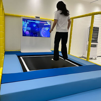 Goede prijs Children's Indoor Interactive Trampoline Playground HD Screen Interact Projection Kinect Sensor Metal Interactive Jumping Sport online