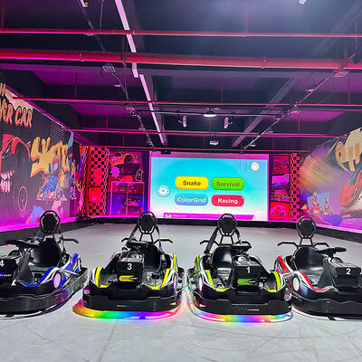 Goede prijs Indoor Adventure Park-apparatuur Metalen go-kart en interactieve vloerprojector voor een meeslepende spelbeleving online