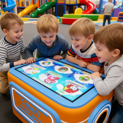Goede prijs Interactieve Touchscreen Tafel voor Kinderen met 10 Spelmodi PVC Materiaal en 970mm*608mm*500mm Afmeting online