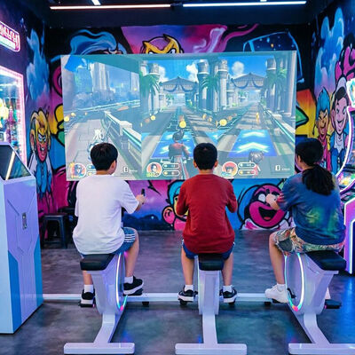 Goede prijs Interactieve Metalen Fiets Binnen en Buiten Sport Projectie Apparatuur Projecteert Fysieke Oefeningsscenario's online