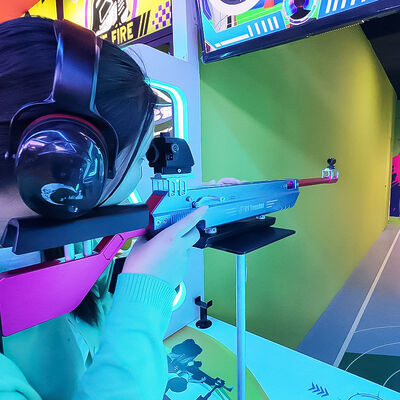 Goede prijs Indoor Experience Real Gun Shooting Game Muntautomaat Arcade Gun Simulator Shooter Game Machine online