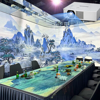 Goede prijs Immersive holografische projector met 5200 lumens Helderheid 1920*1200 Resolutie en 1-20 kanalen voor interactieve eetbeleving online