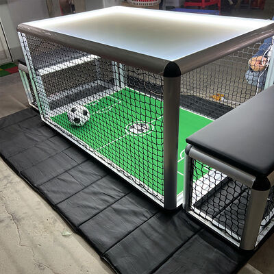 Goede prijs Kwaliteitscertificering Voetbaltafel 2 Speler Voetbal spel met Titanium legering stoel en 128cmx81cmx68cm Grootte online