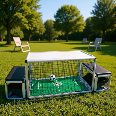 Goede prijs Interactief LED licht voetbal tafelvoetbal spel voor 2 spelers met compacte grootte 128cmx81cmx68cm online