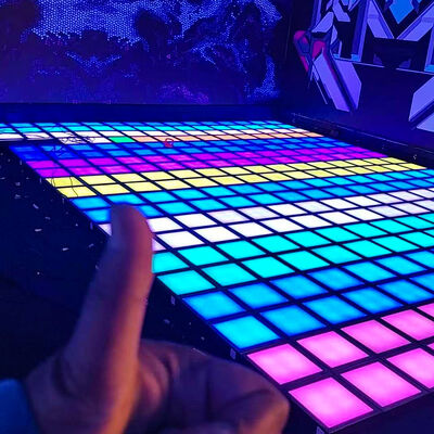 Goede prijs 30x30cm RGB-kleuren interactieve LED-vloer met meer dan 1000 spelniveaus voor indoor entertainment online