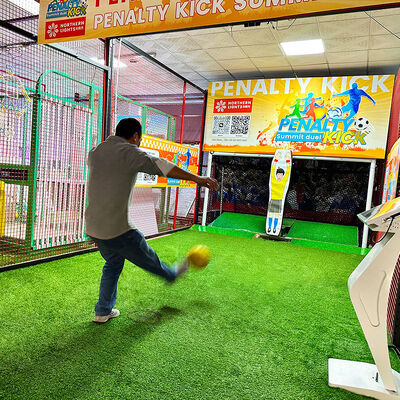 Goede prijs Interactieve voetbaldoelspel met sterk ijzeren frame, 4x8x3m, voor 1-4 spelers online