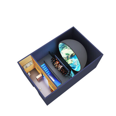 Goede prijs Indoor Dome Theater met legering en metalen frame voor meer dan 10 passagiers en 1 jaar garantie online