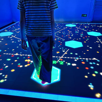 Goede prijs Interactieve LED Vloer met 6m*6m/7m*7m 86-inch Scherm, 6 Populaire Spellen en Multiplayer Ondersteuning voor 1-6 Spelers online