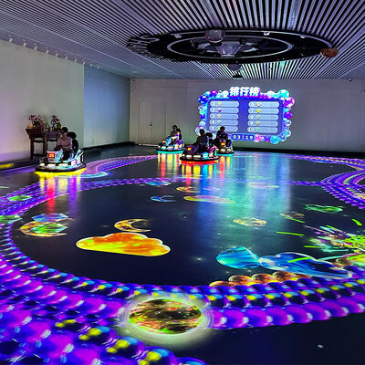 Goede prijs Persoonlijke lay-out Ground Projection Interaction Bumper Car met 8 ingebouwde games en 36V batterij voor pretparken online