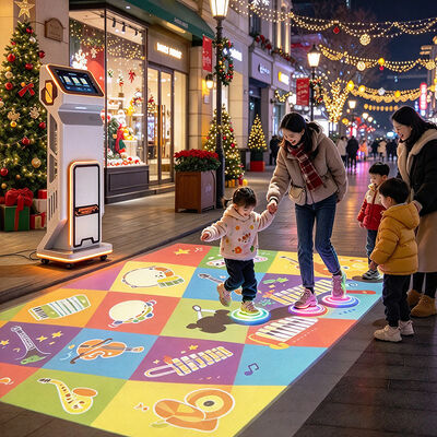 Goede prijs 4100 Lumen Mobiele Interactieve Vloerprojector met Radarsensoren en Zwenkwielen voor Sportscholen en Fitnessstudio's online