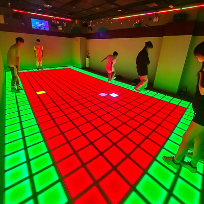 Goede prijs Veilige Zone Gevaarlijke Zone Gameplay Interactieve LED-vloer met kleurveranderende RGB en 280+ spelniveaus voor LED-vloerspel online